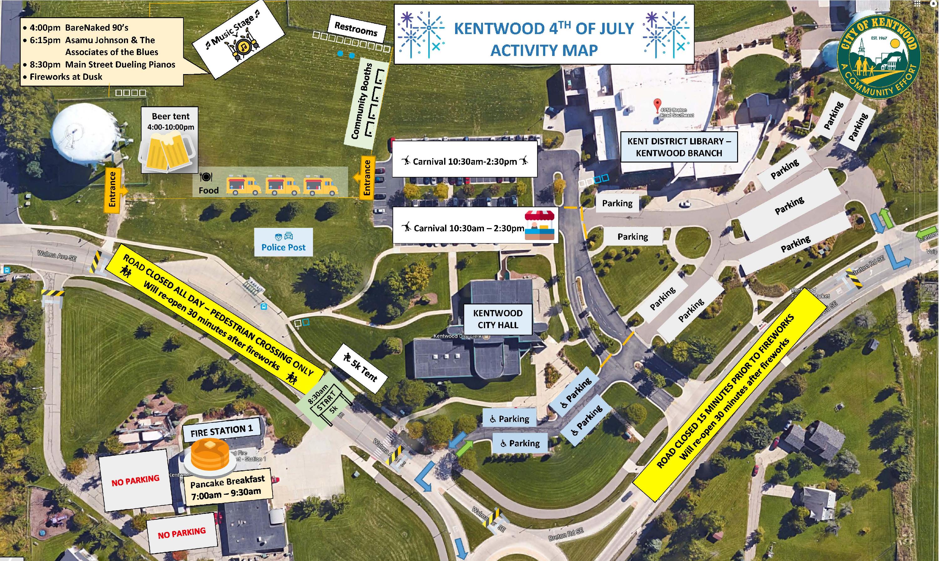 July 4 2019 Kentwood Map